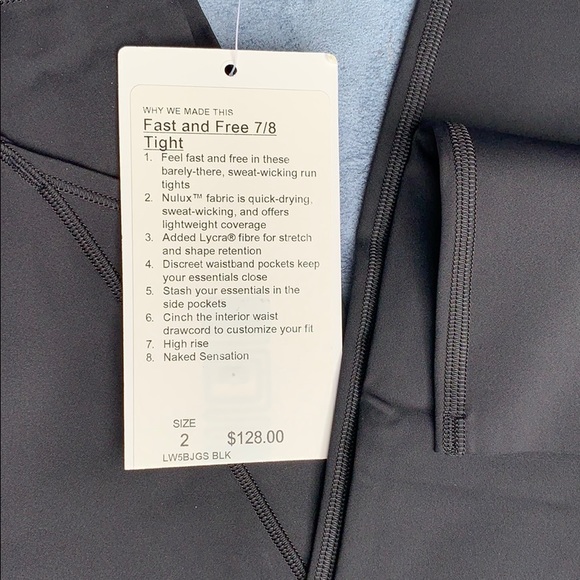 Lululemon fast and free 7/8 tight - Picture 5 of 5
